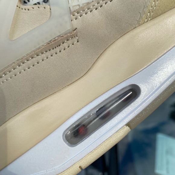 Off White Sail Jordan Retro 4 - Picture 6 of 15